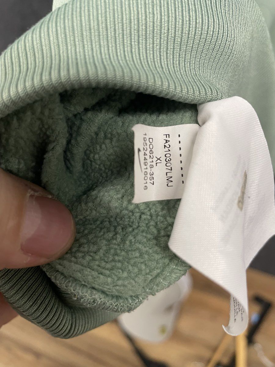 Nike Men's Therma-FIT Fleece Pullover Training Hoodie Sage Green Sz XL