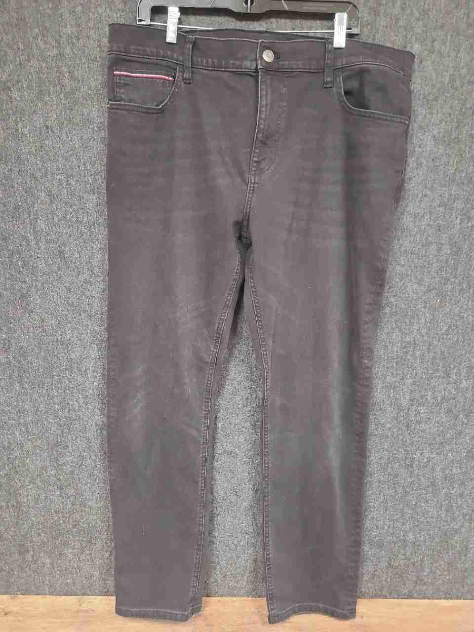 Tommy Hilfiger Men's Tommy Jeans Slim Fit Faded Black Denim Jeans Sz 38x30