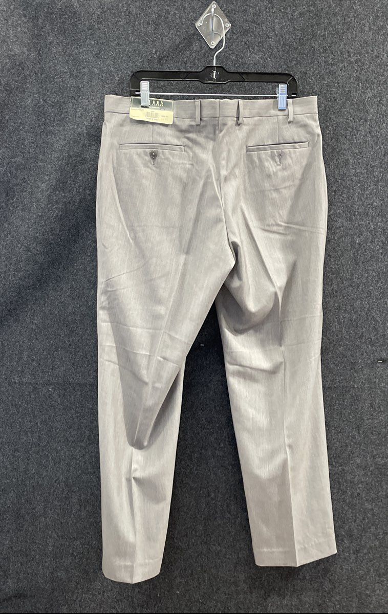 Lauren Ralph Lauren Men's Grey Dress Pants Flat Front Washable NWT Sz 36x30