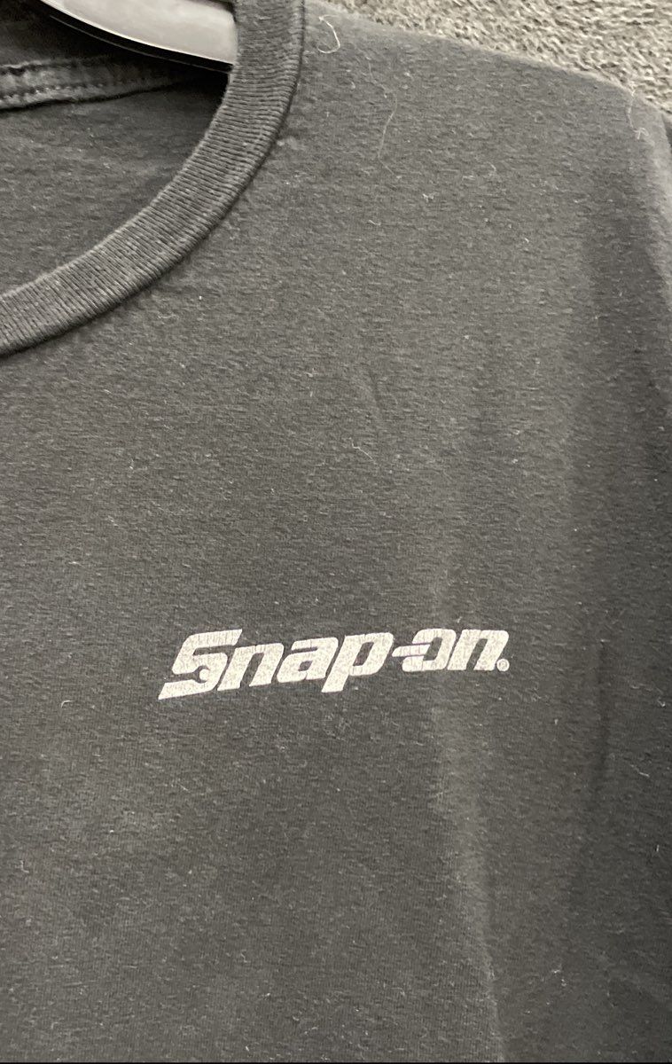 Snap-on Men's Black Country Roads Eagle USA Map Graphic T-Shirt Sz 2XL