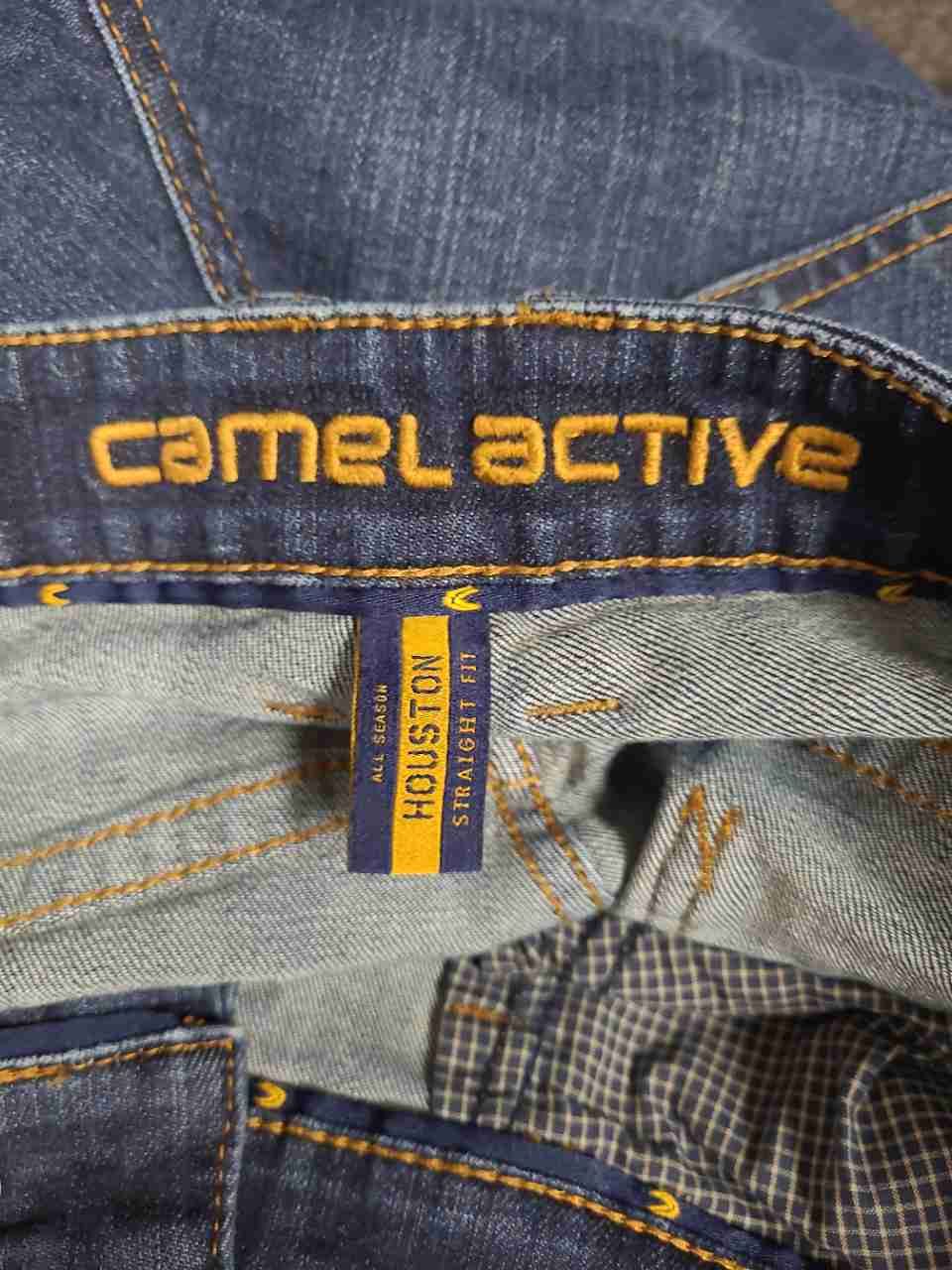 Camel Active Men's Houston Straight Fit Blue Faded Denim Jeans Sz 38/34