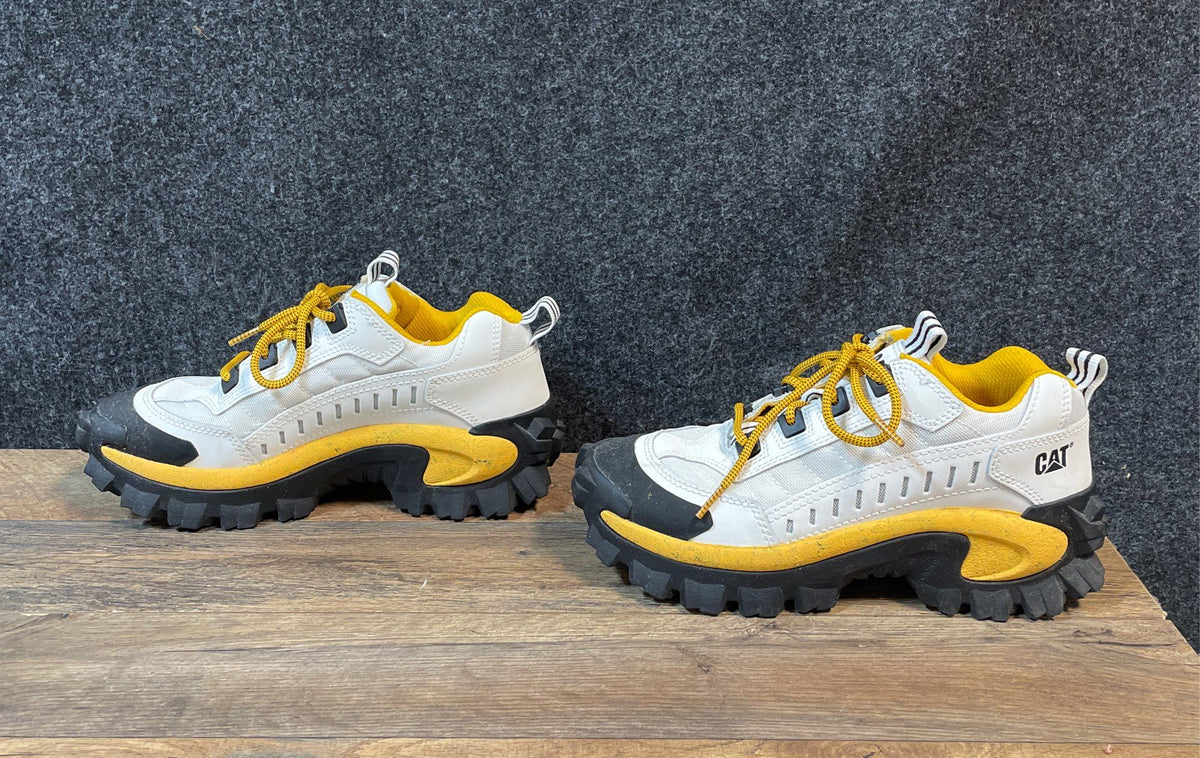 Caterpillar Intruder White Black Yellow Chunky Sneakers Men's Size 8