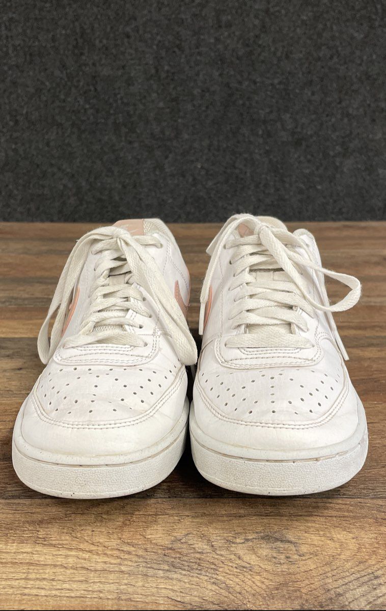 Nike Court Vision Low Next Nature White Rose Whisper Women's Sneakers Size 8