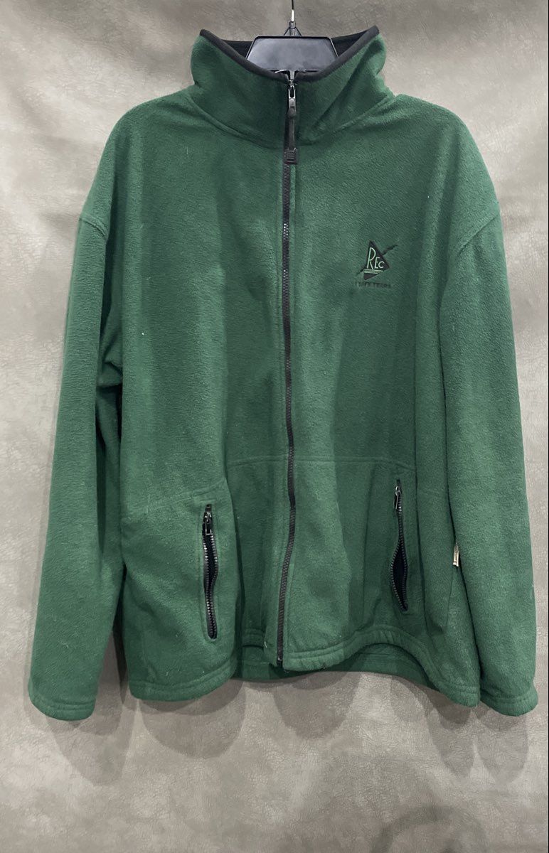 Colorado Timberline Men's Full Zip Fleece Jacket Green REc Embroidery Sz L