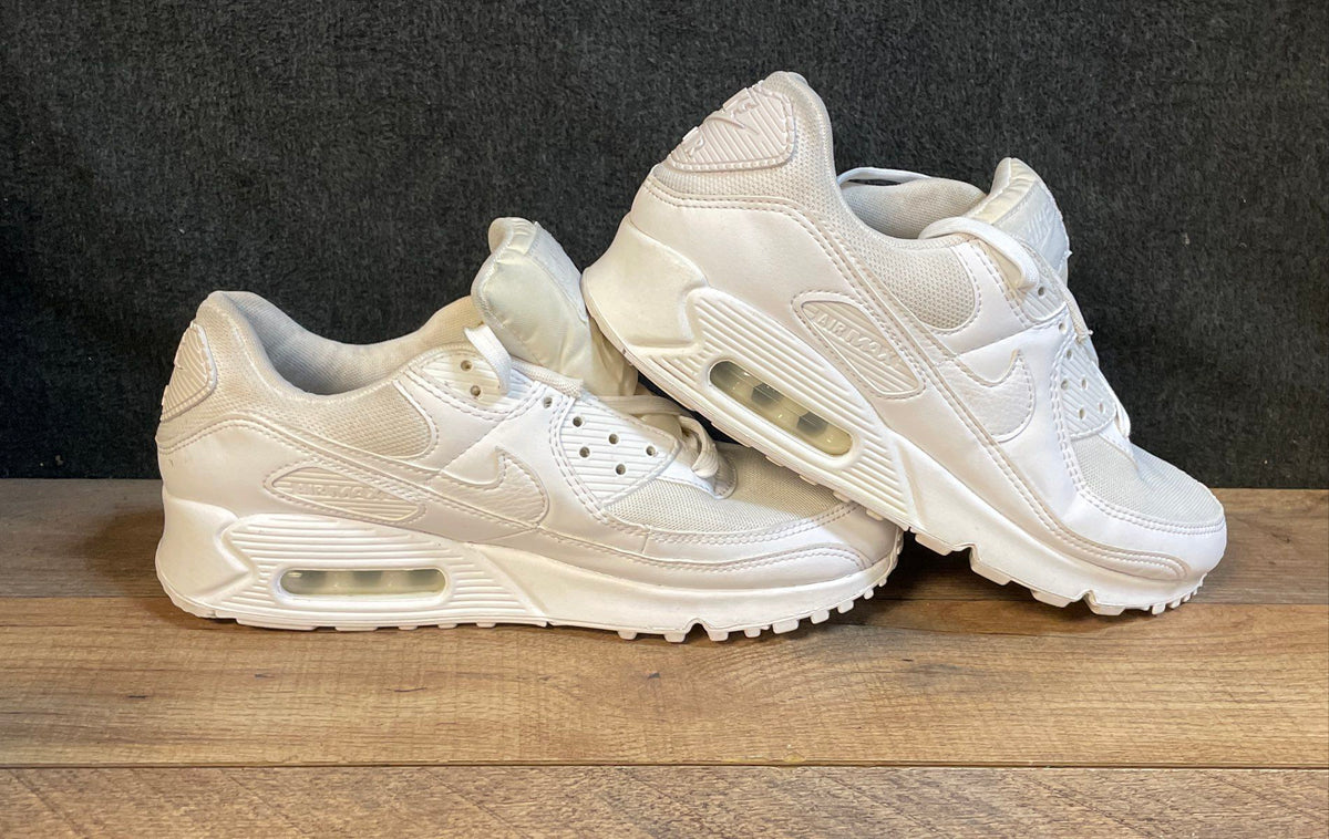 Nike Air Max 90 Next Nature Triple White Women's Sneakers Size 9.5