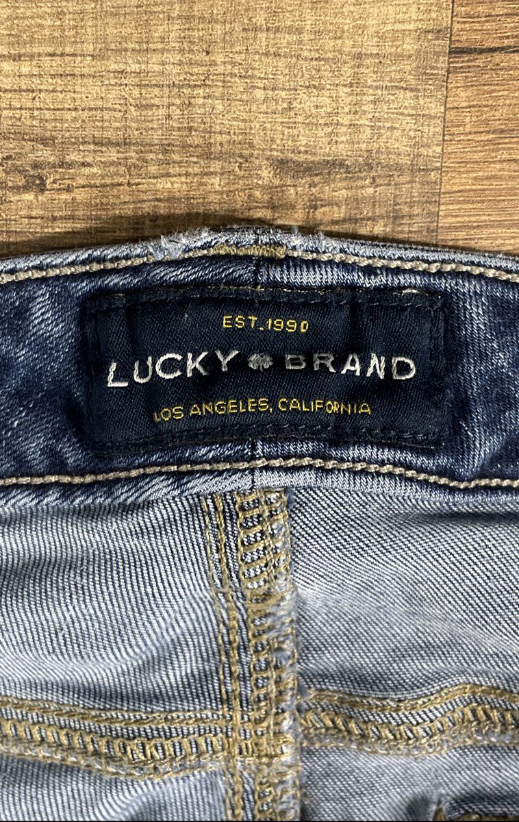 Lucky Brand Women's Blue Medium Wash Skinny Denim Jeans Sz 12/31 Regular
