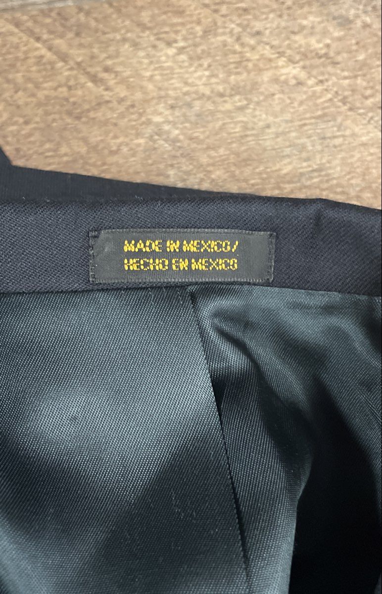 Vintage Y2K Stafford Men's Black Worsted Wool 3-Button Blazer Jacket Sz 42R