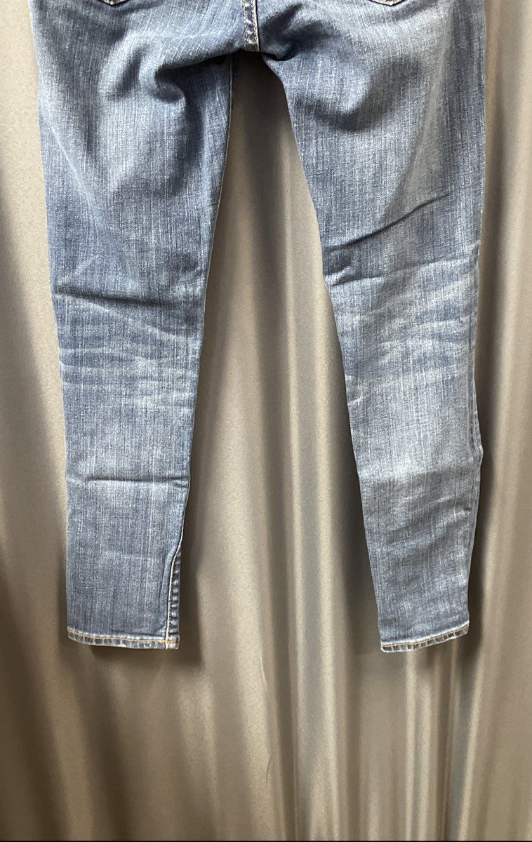 Polo Ralph Lauren Women's Tompkins Skinny Crop Jeans Blue Distressed Sz 26
