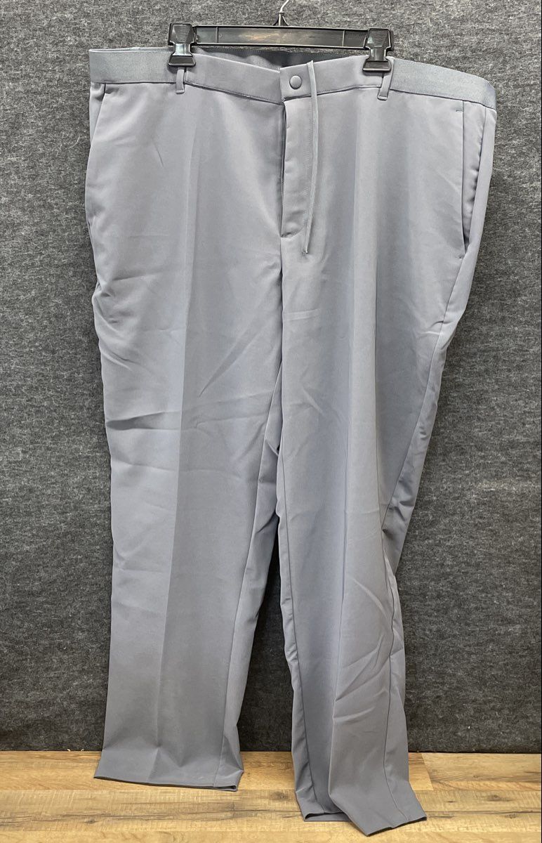 Alfani Men's Grey Stretch Flat Front Dress Pants Size XXL NWT