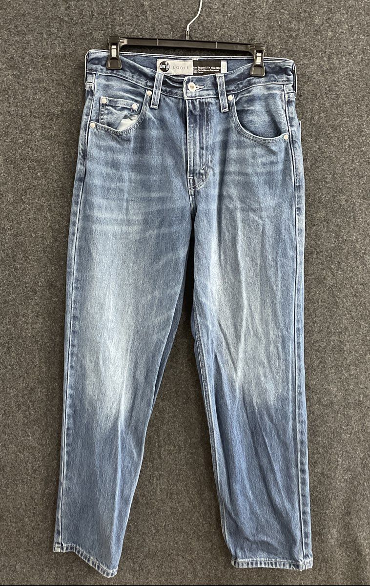 Levi's SilverTab Men's Loose Fit Straight Leg Jeans Blue Wash Denim Sz 30x32