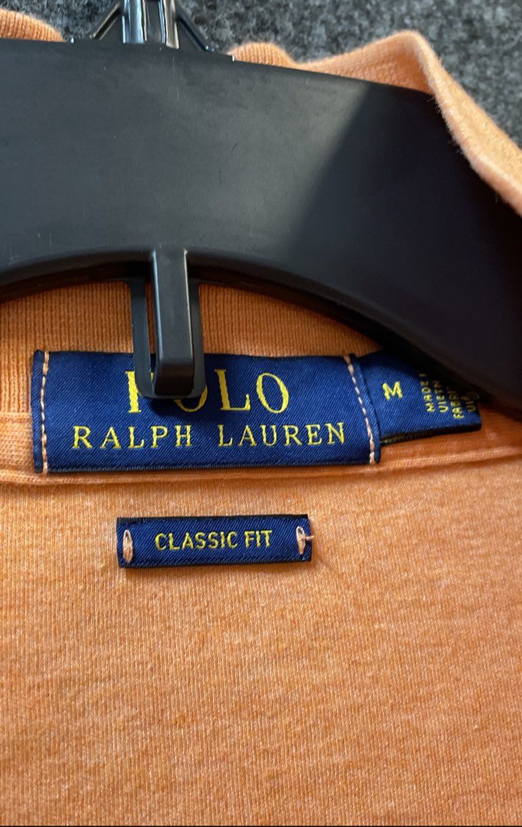 Polo Ralph Lauren Men's Orange Heather Classic Fit Short Sleeve Polo Shirt Sz M