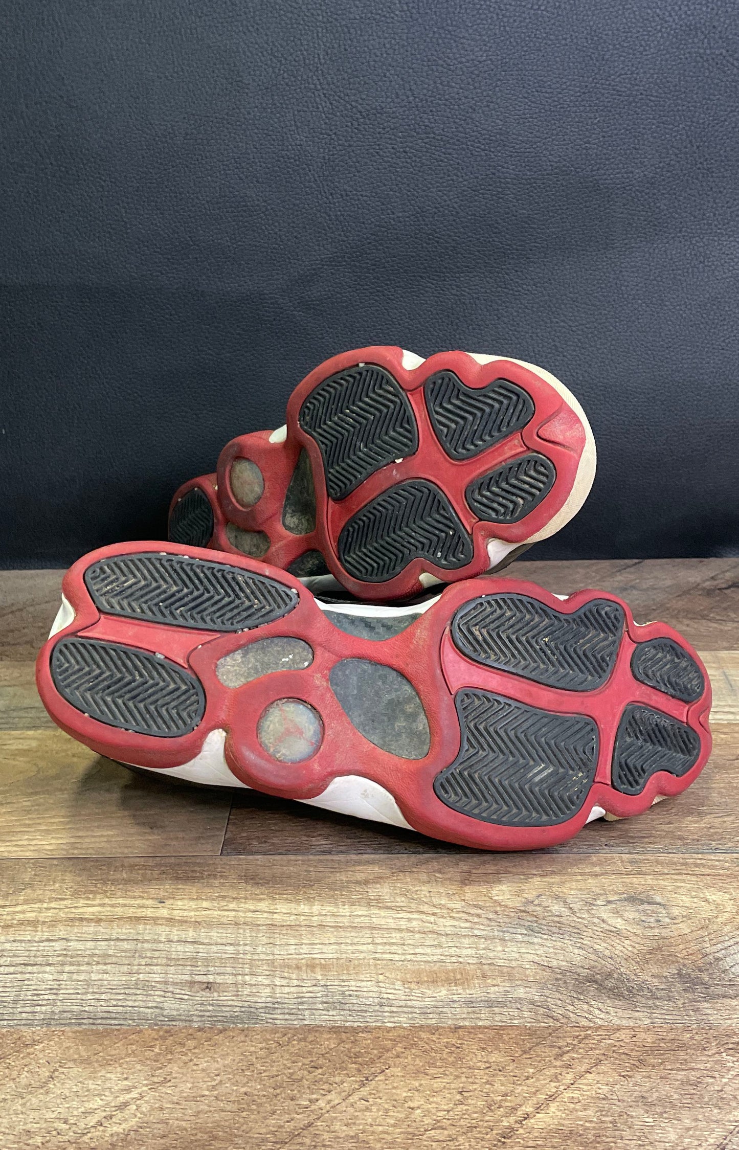 Nike Air Jordan 6 Rings Black Varsity Red White Basketball Shoes Men's Size 10