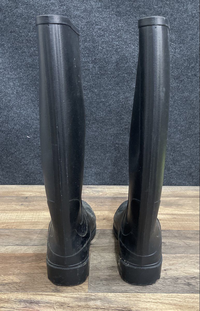 Unbranded Brown Waterproof Rubber Tall Rain Boots Size 7 Made in USA