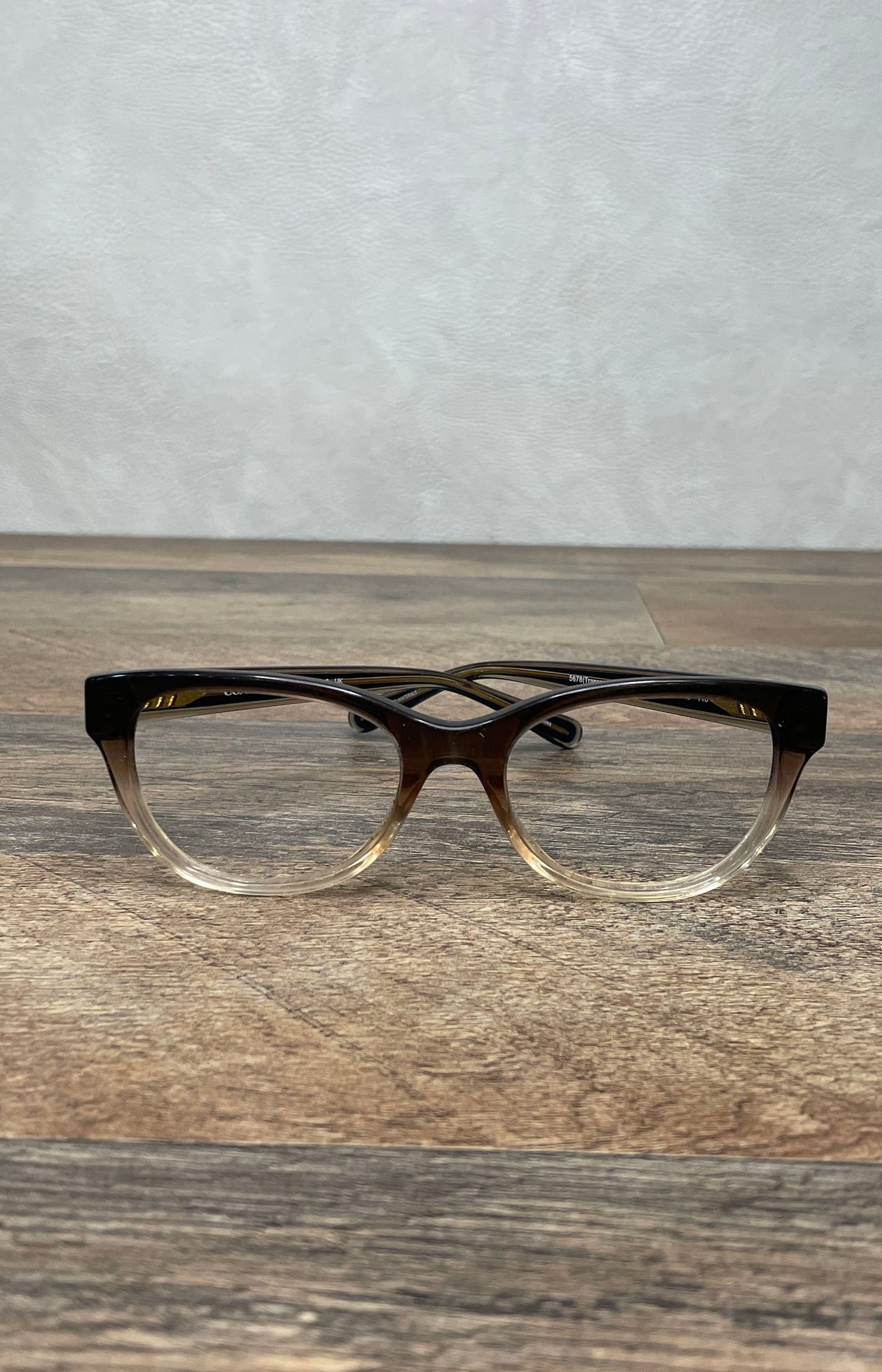 Coach Transparent Brown Gradient HC 6187 Eyeglass Frames Round 52-18-140
