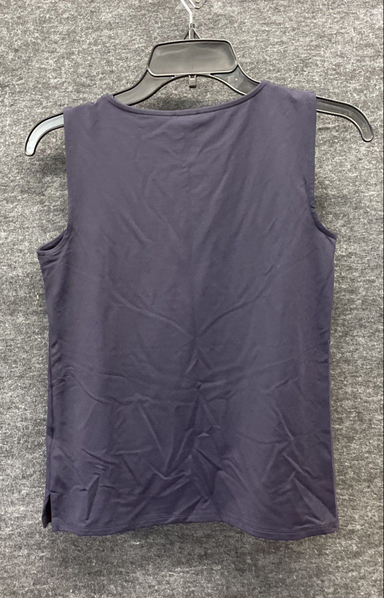Talbots Women's Blue Jersey Tank Top Sleeveless Shell Petite Sz P NWT