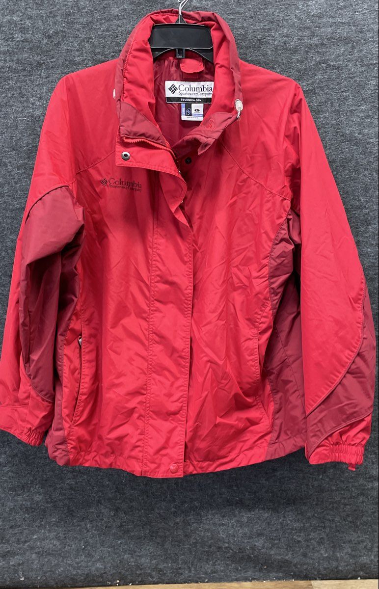 Columbia Sportswear Women's Red Two Tone Full Zip Interchange Jacket Size L