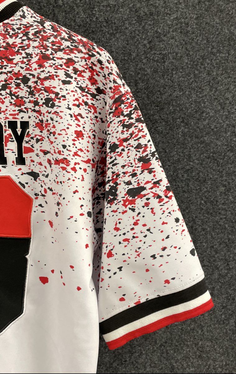 Black Lacquer Boys' White Splatter Jersey Hometown 23 Legendary Sz 14/XL