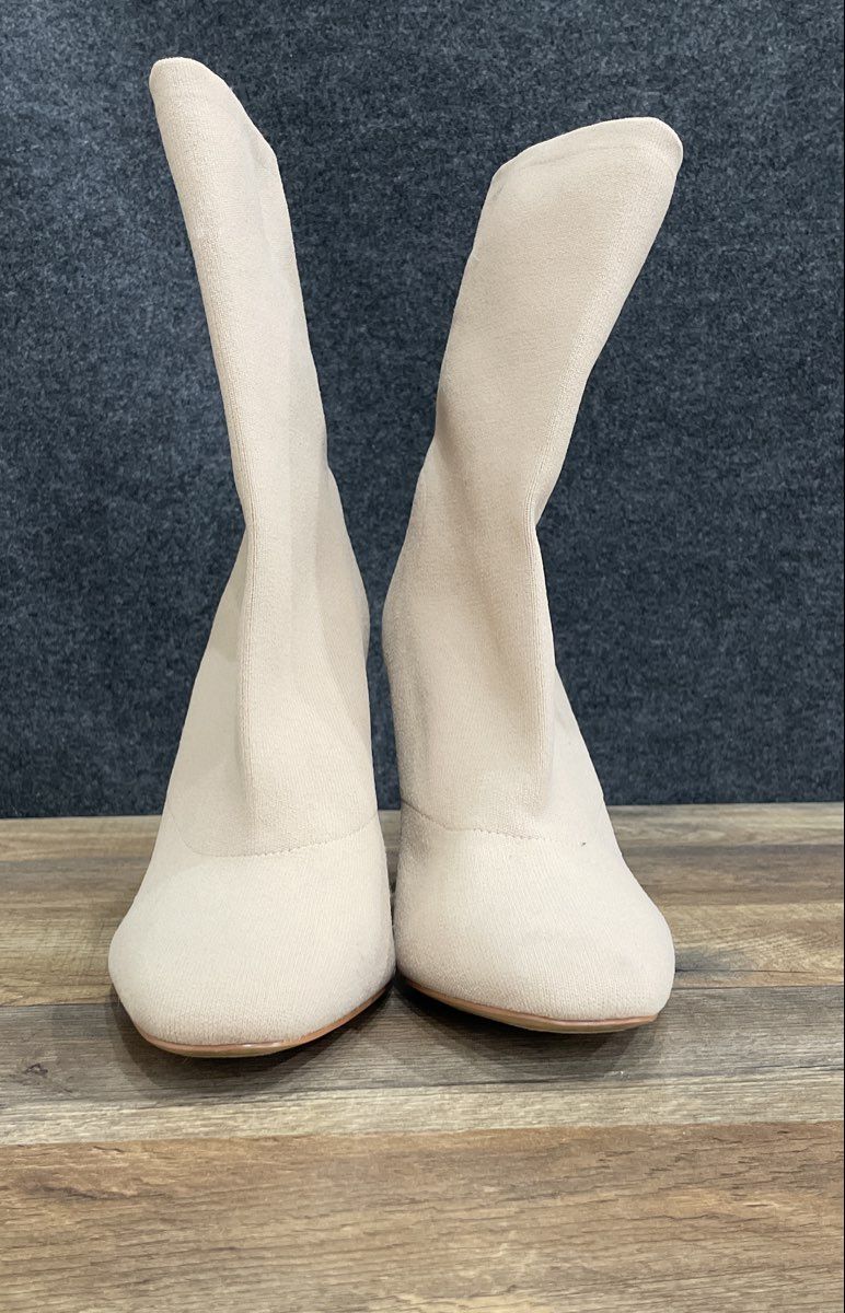 Aldo Pink Textile Sock Block High Heel Boots Women's Size 9