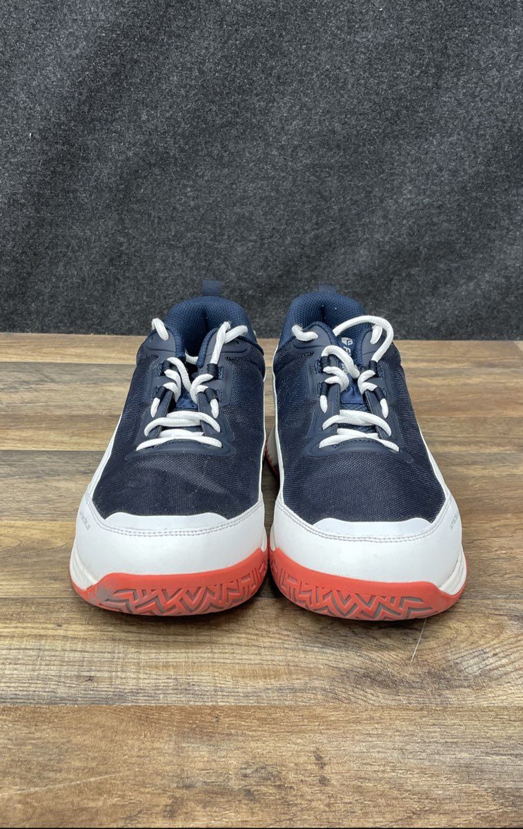 FitVille Amadeus Navy White Orange Men's Wide Tennis Shoes Size 13 EW