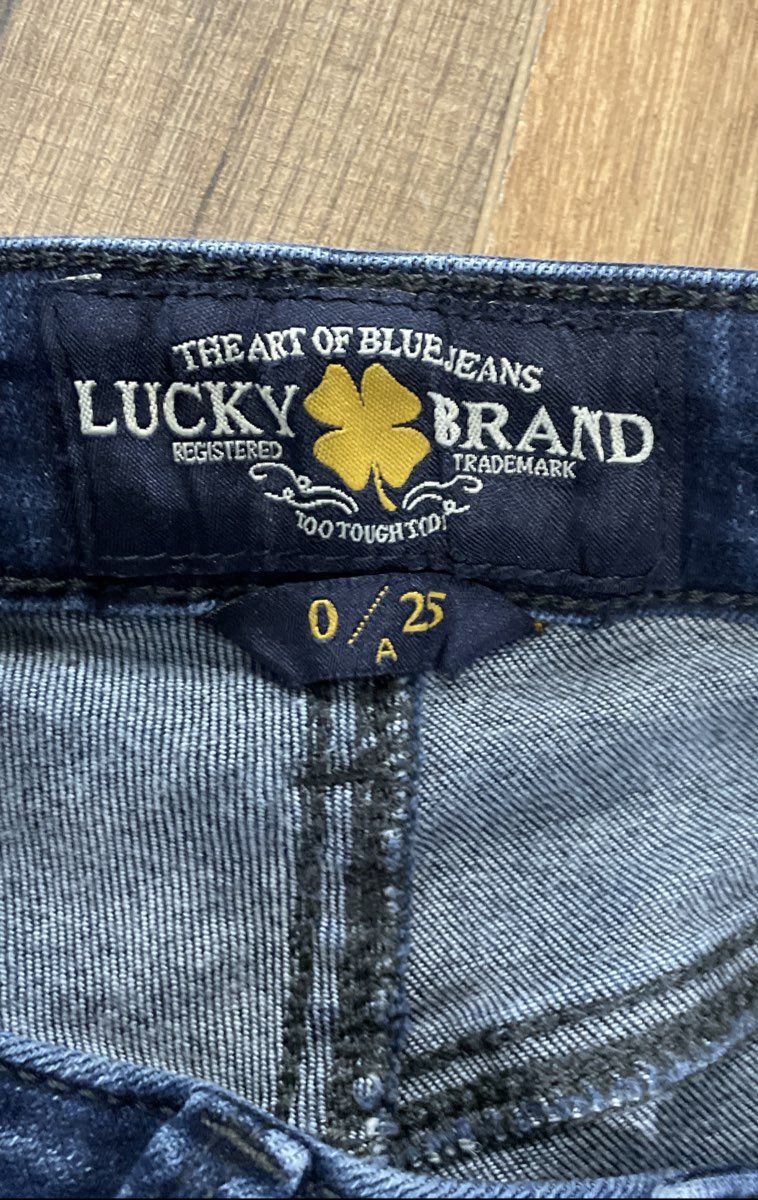 Lucky Brand Women's Blue Skinny Stretch Denim Jeans Sz 0/25 Medium Wash
