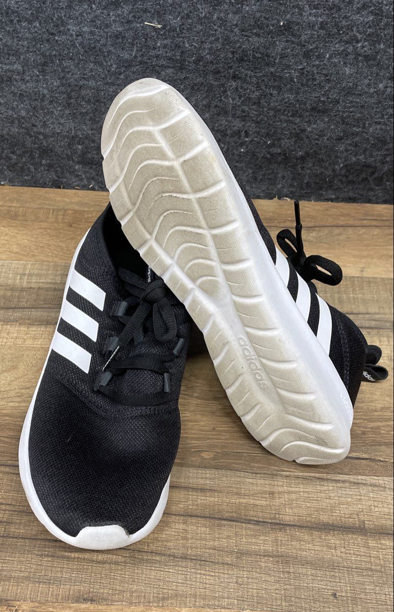 Adidas Cloudfoam Pure 2.0 Core Black White Running Shoes Women's Size 10