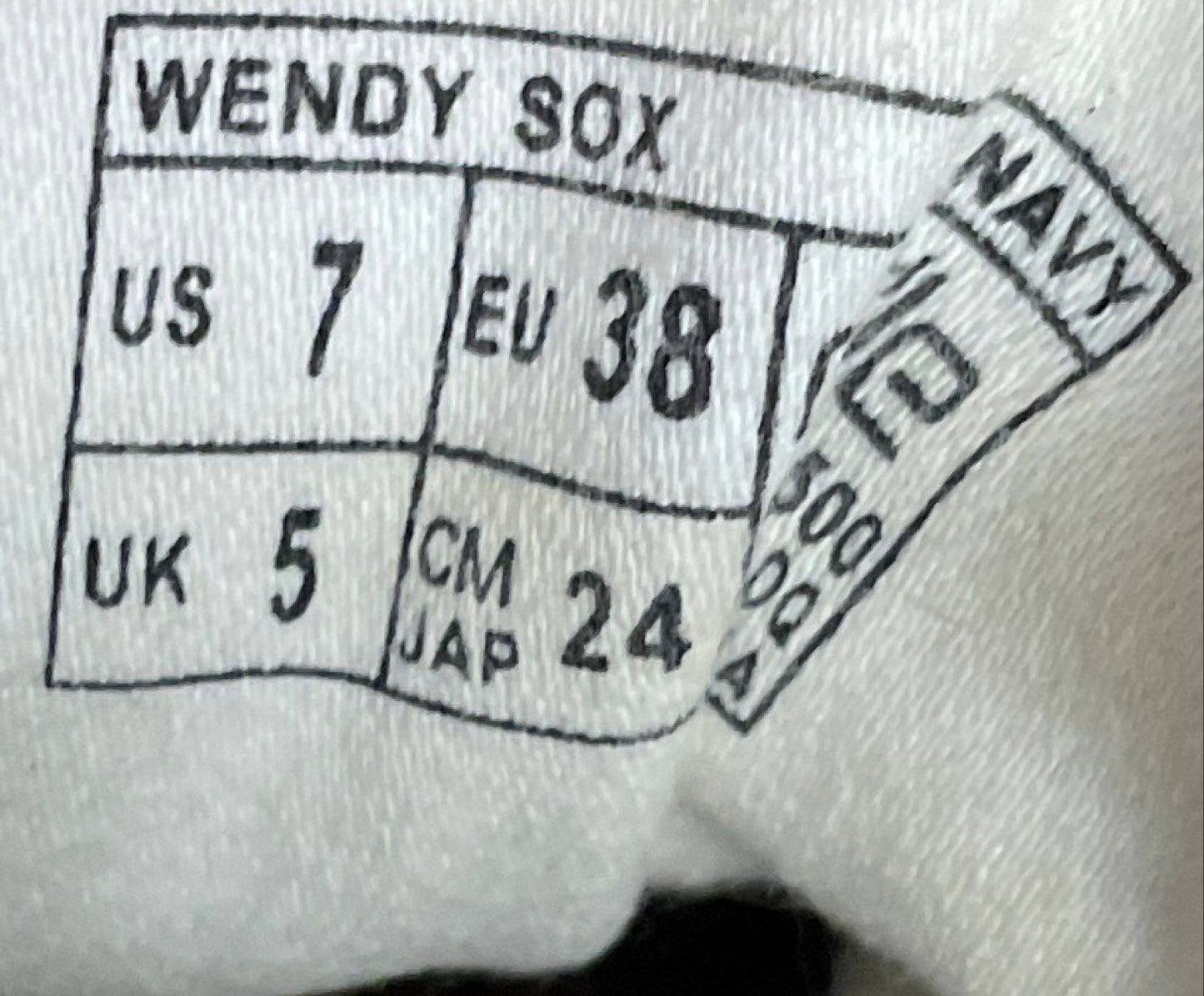 Hey Dude Wendy Sox Navy Blue Slip On Sneakers Women's Size 7