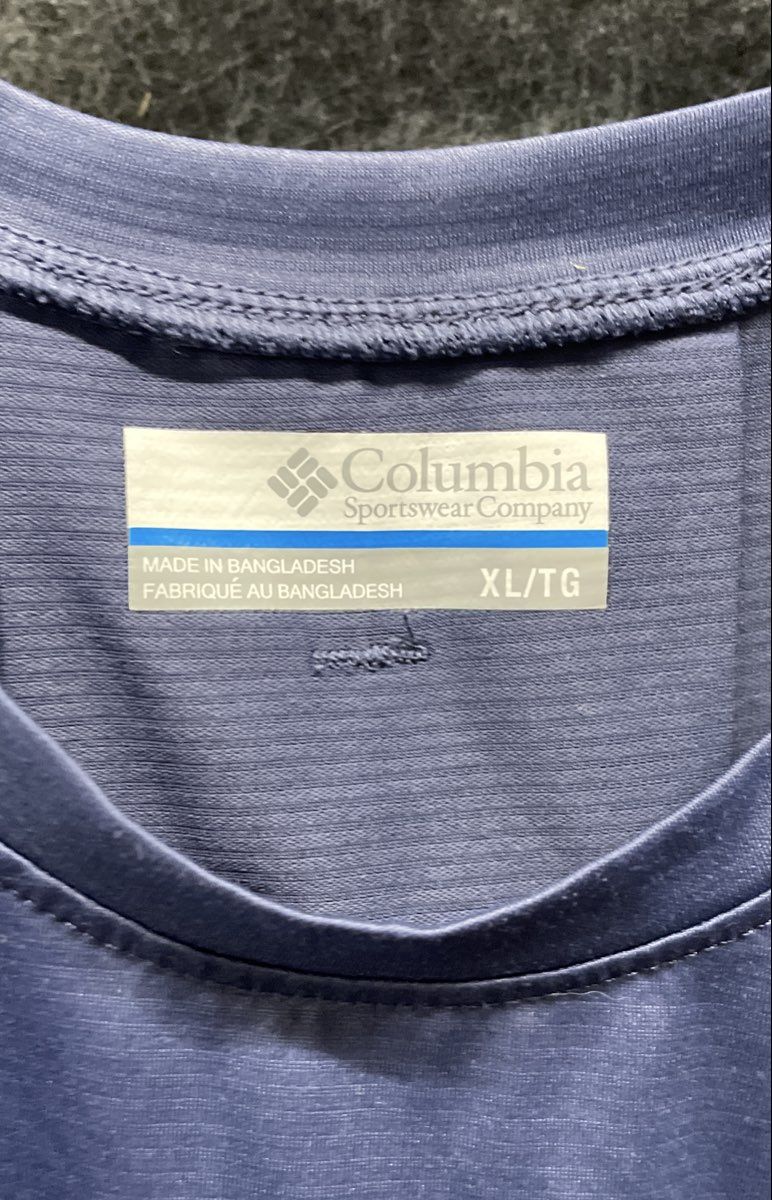 Columbia Women's Blue Omni-Wick Back Pleat Hiking Active Tank Top Sz XL