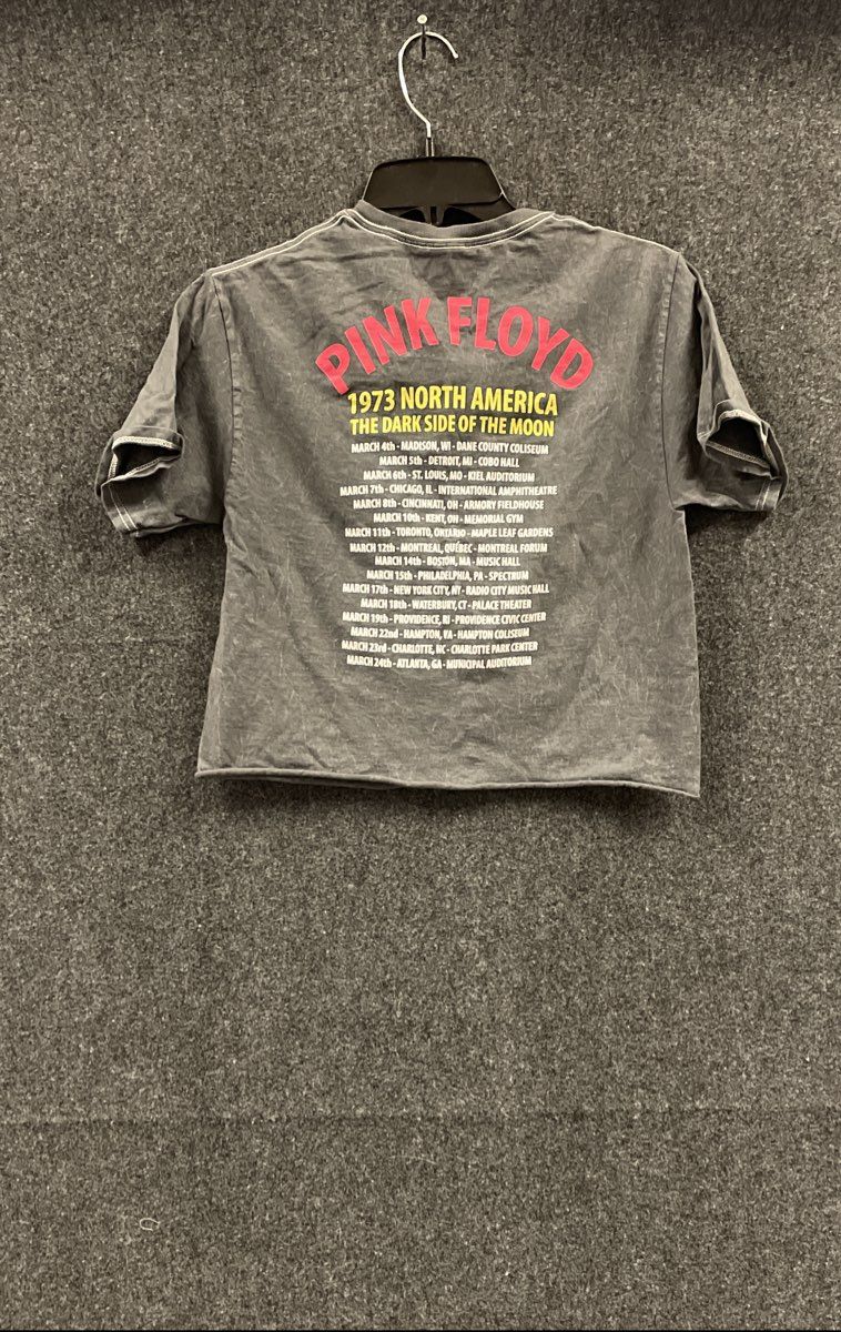 Pink Floyd Dark Side of the Moon 1973 Tour T-Shirt Reprint Mineral Wash Sz S