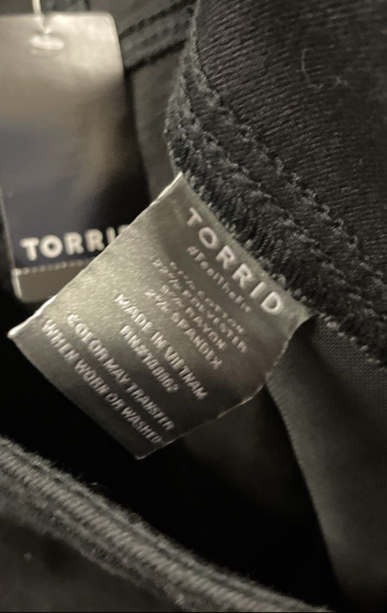 Torrid Women's Black Lean Jean Slim Boot Super Soft Pull On Sz 18 NWT