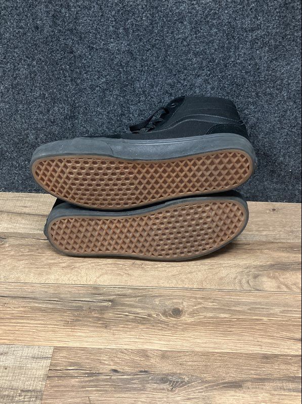 Vans Sk8-Hi Triple Black Suede Canvas High Top Sneakers Men's Size 10
