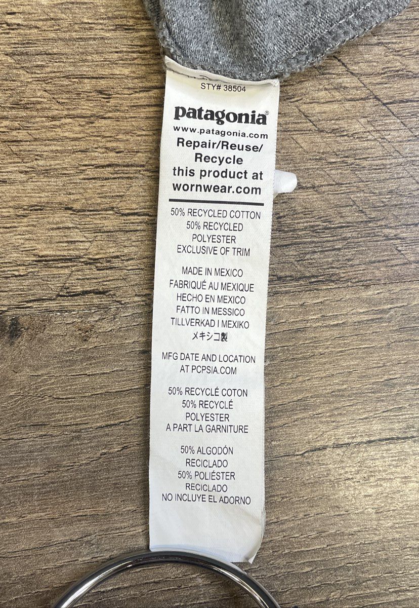 Patagonia Men's Gray P-6 Logo Responsibili-Tee Graphic T-Shirt Sz M