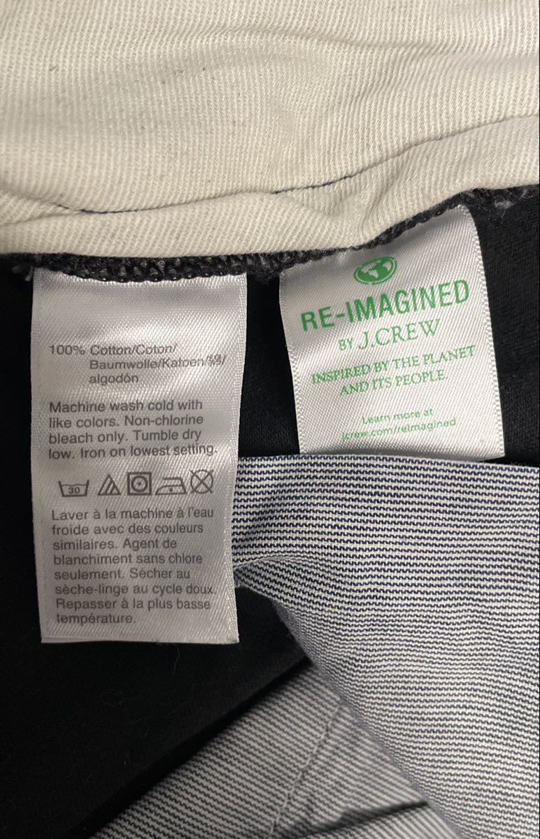 J.Crew Men's Black Broken-In Chino Pants 100% Cotton Re-Imagined Sz 28x30