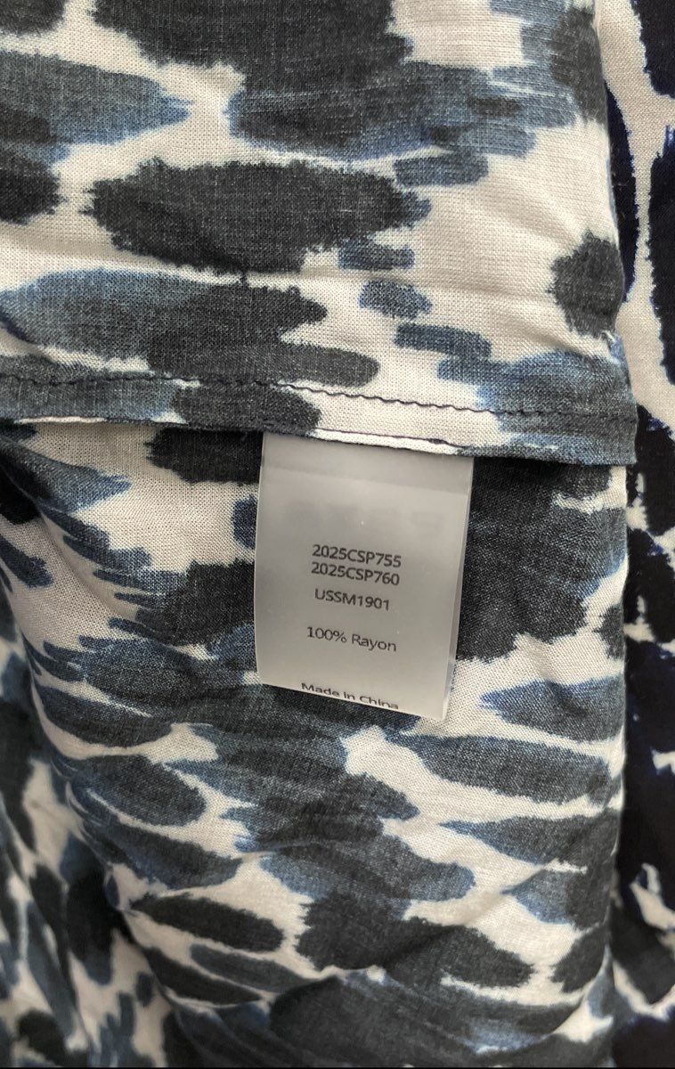 Universal Standard Women's Open Front Kimono Cardigan Black White Print NWT Sz S