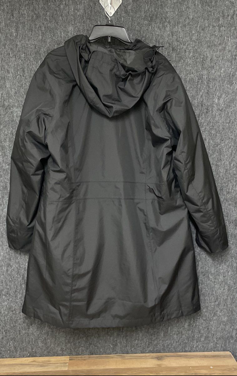 Eddie Bauer Women's Black WeatherEdge Waterproof Insulated Hooded Coat Sz 2XL
