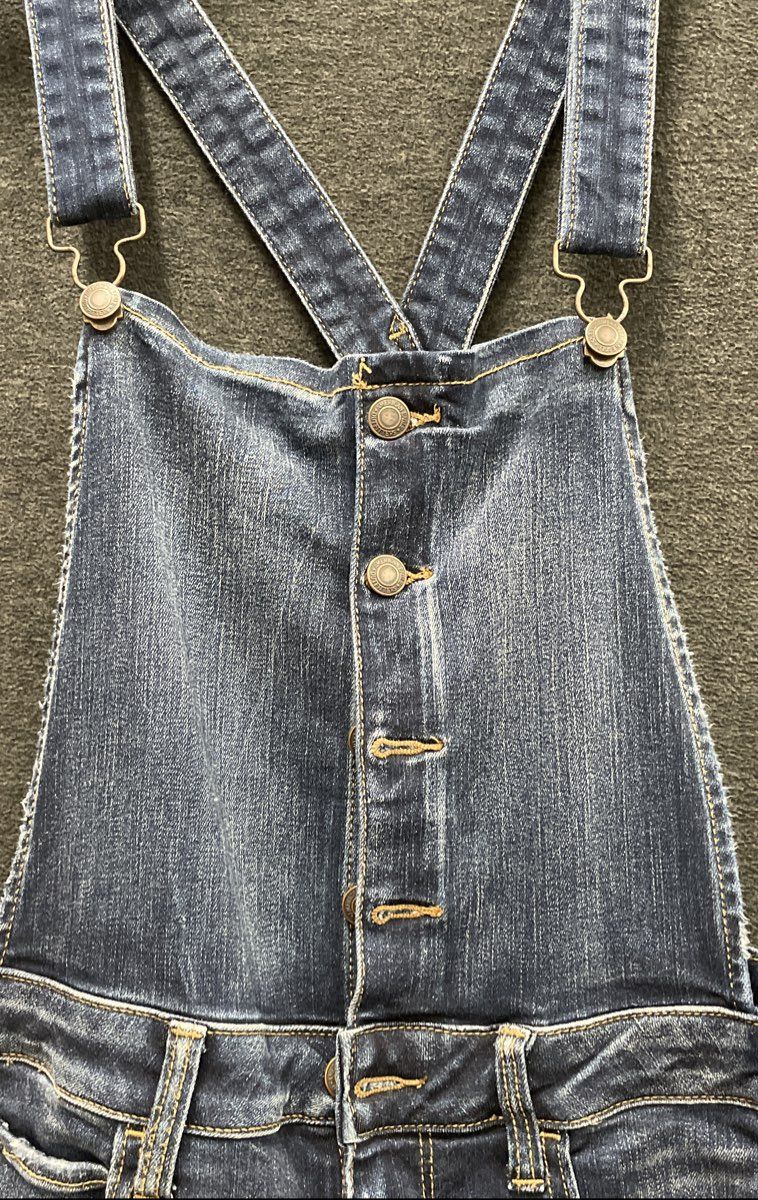American Eagle Women's Blue Jegging Overalls Ne(x)t Level Stretch Sz 12