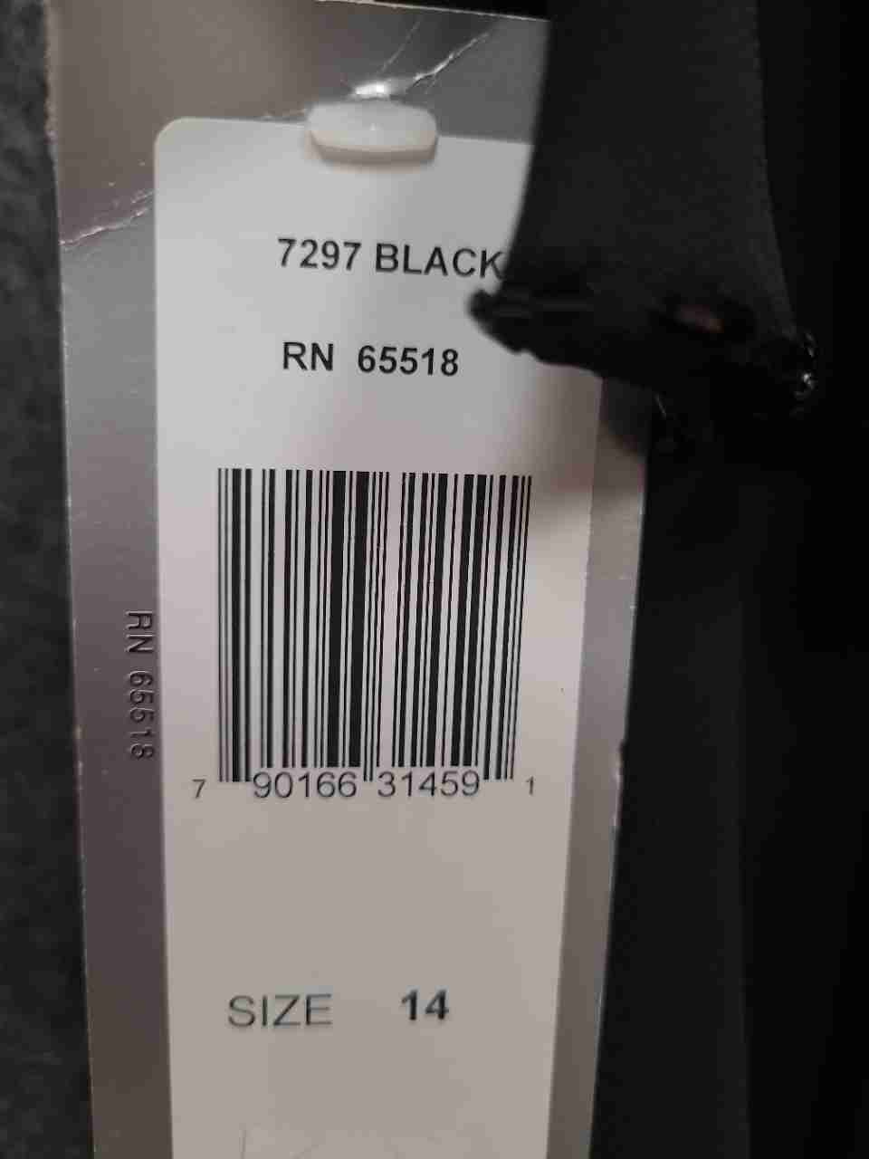 Patra Women's Black Tiered Beaded Trim Sleeveless Cocktail Dress NWT Size 14
