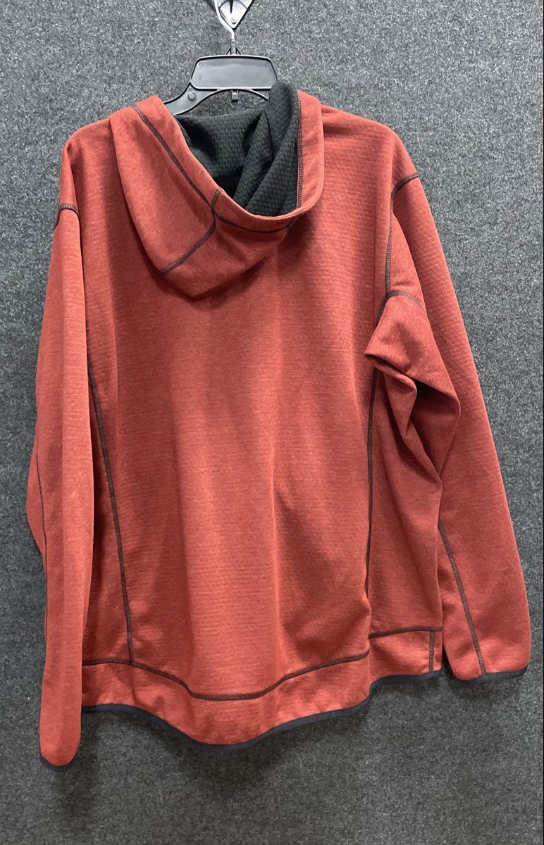 Harley-Davidson Men's Rust Wool Blend Full Zip Hooded Fleece Jacket Sz XL