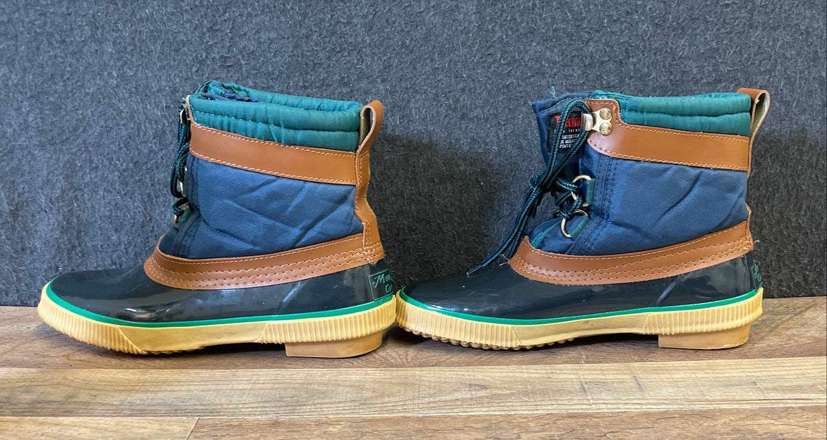 Mountain Creek Woodstock Thermolite Duck Boots Navy Blue Size 7