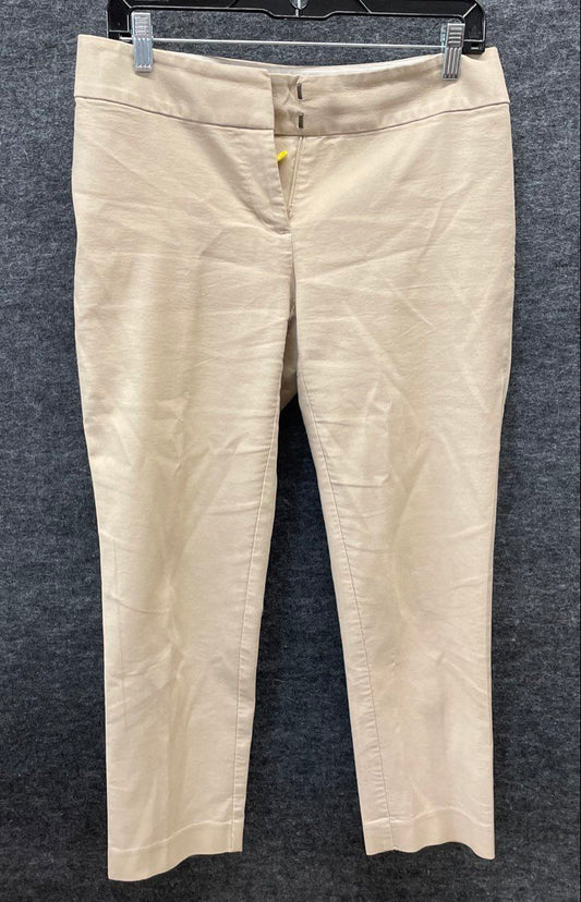 Loft Women's Julie Straight Fit Beige Petite Dress Pants Sz 2P