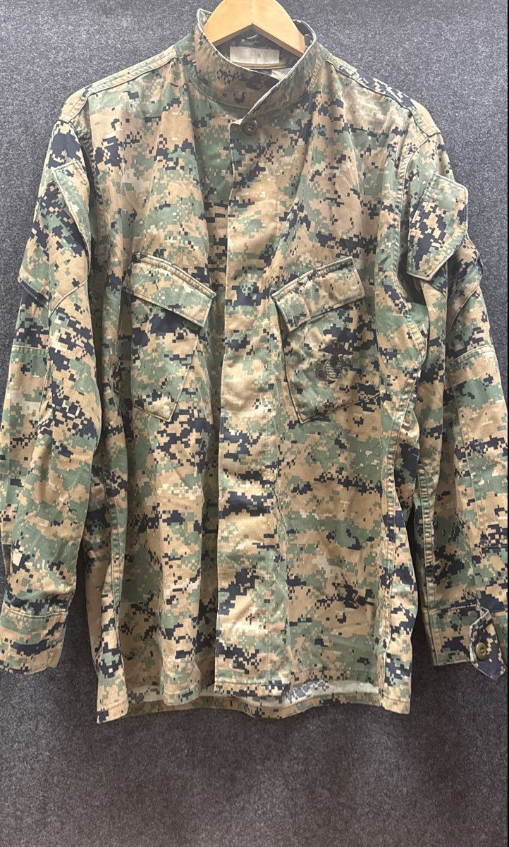 Kandor USMC Men's Vintage MCCUU MARPAT Woodland Digital Camo Combat Blouse