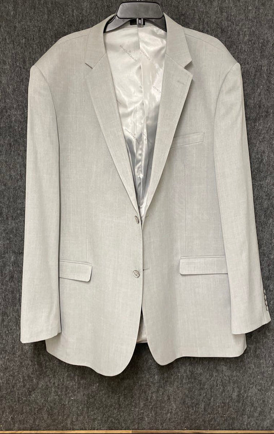 Stacy Adams Men's Light Gray Two Button Blazer Sport Coat Jacket Sz 52L