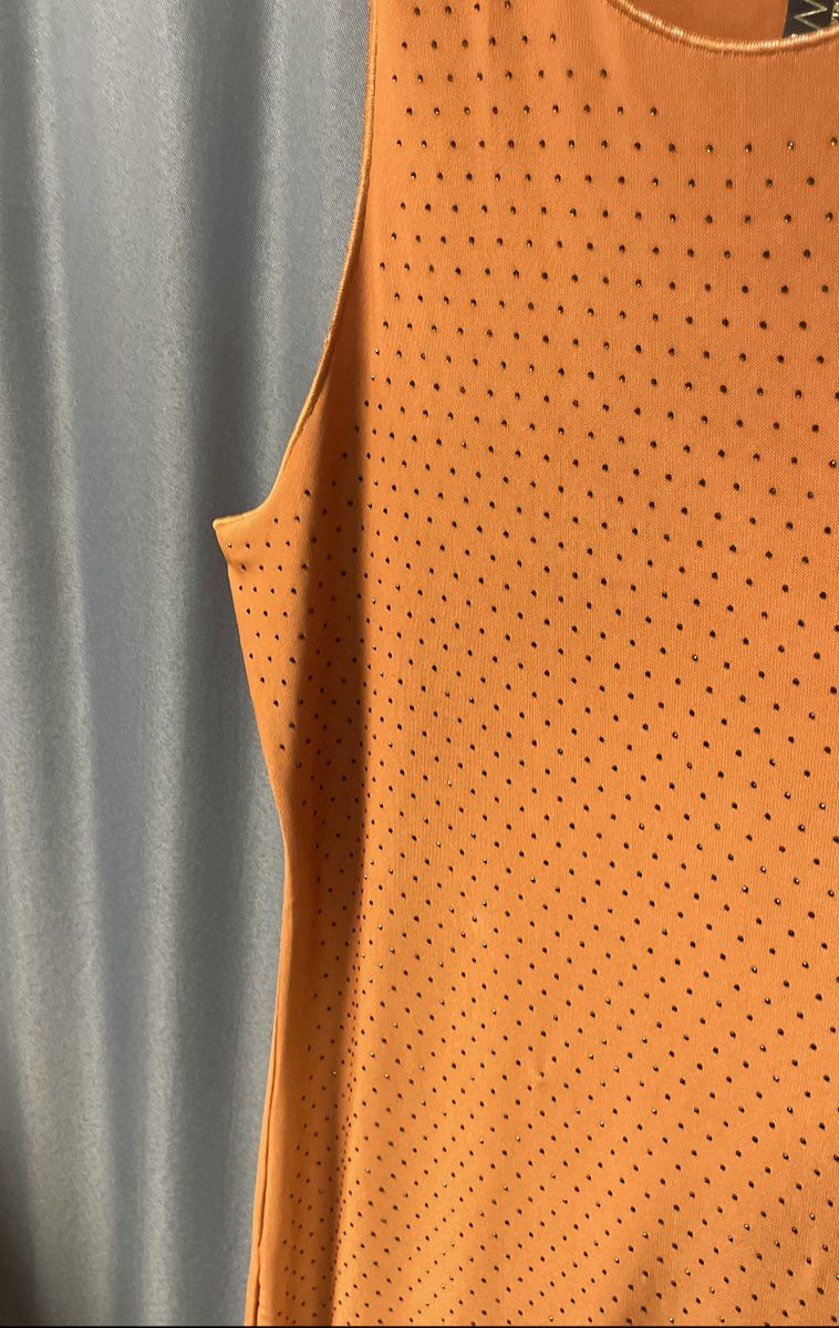 Victoria's Secret Women's Orange Studded Swim Dress Coverup XL NWT