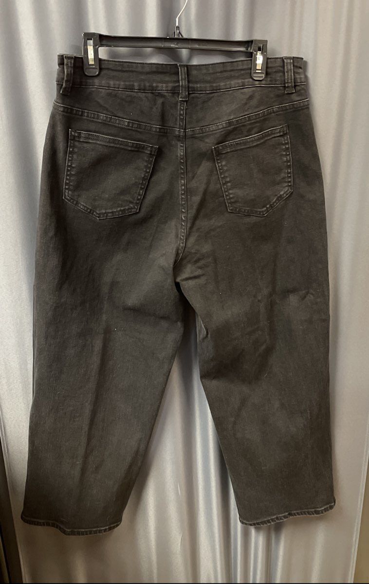 Universal Standard Women's Black Straight Leg Stretch Jeans Sz 12