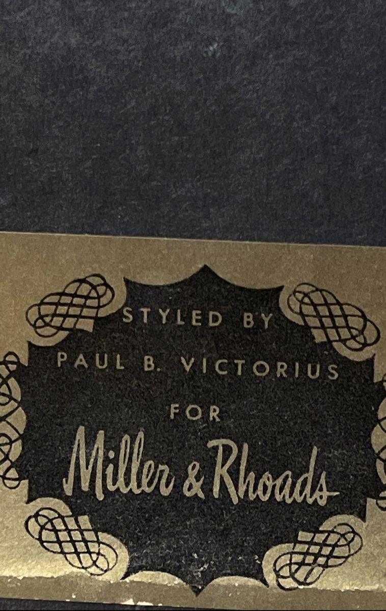 Paul Victorius for Miller & Rhoads Print Colonial Town Scene Framed Art 14x18