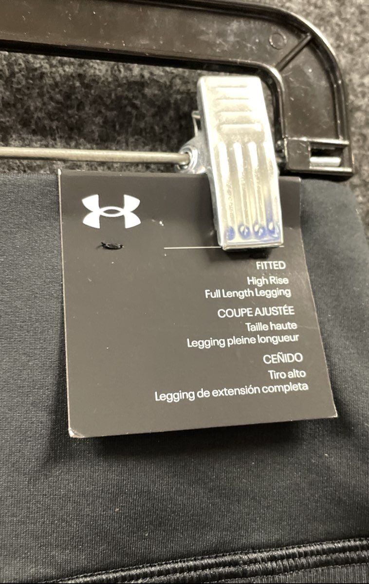 Under Armour Women's Black High Rise Full Length Fitted Leggings Sz M NWT