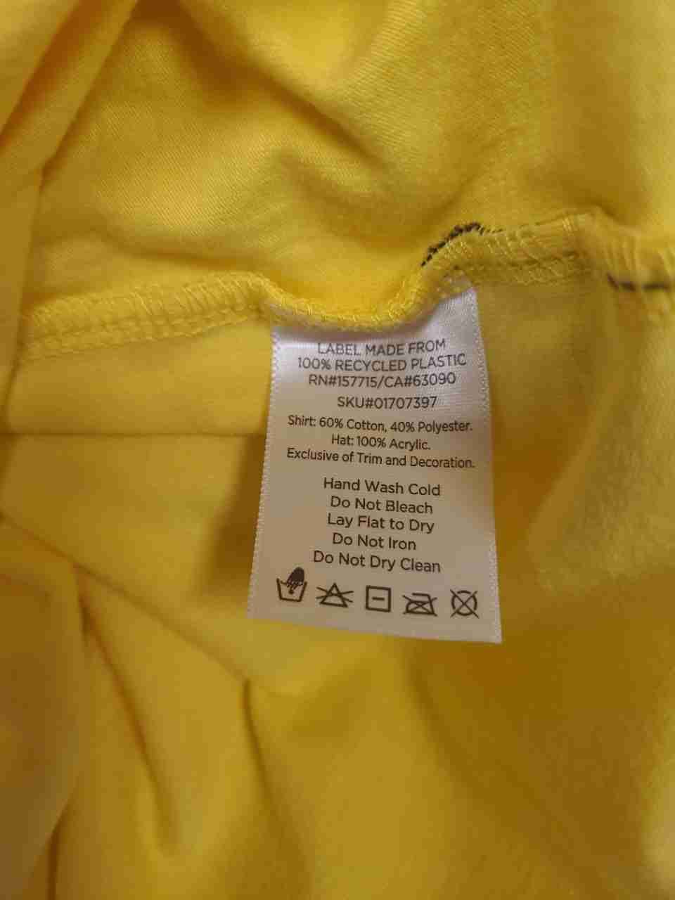 Illumination Presents Minions Men's Yellow Gru Logo Long Sleeve Shirt Sz XL