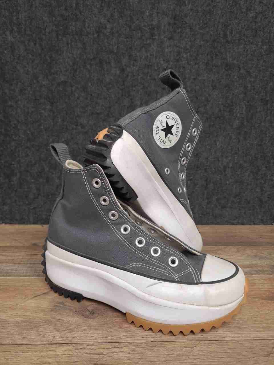 Converse Run Star Hike High Top Iron Grey Platform Sneakers Men 4.5 Women 6