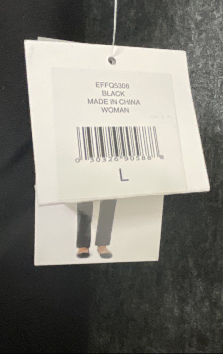 Company Ellen Tracy Women's Black Straight Leg Stretch Dress Pants Sz L NWT