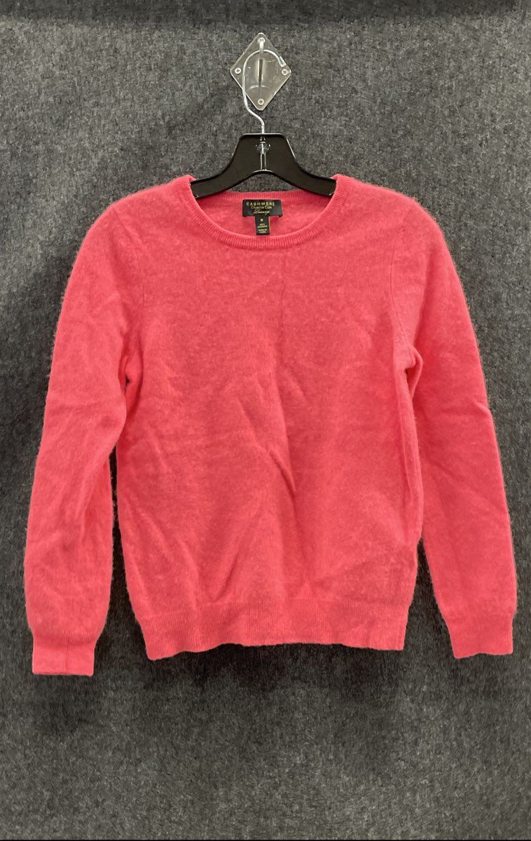Charter Club Women's Pink 100% Cashmere Luxury Crewneck Sweater Sz M