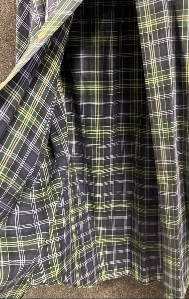 Ralph Lauren Men's Classic Fit Plaid Button Down Shirt Green Blue Size XL